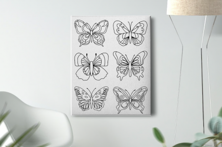 Kids Zone - Tablou Pictura Canvas Butterfly Species 2 dimensiune 50x50cm