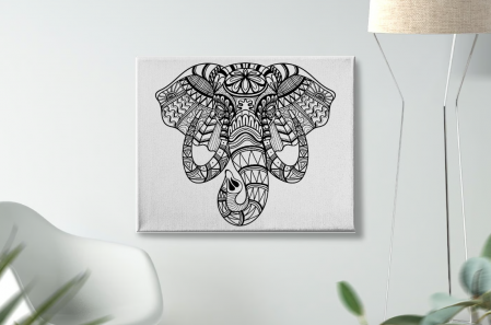 Mandala - Tablou Pictura Canvas Elephant dimensiune 50x50cm