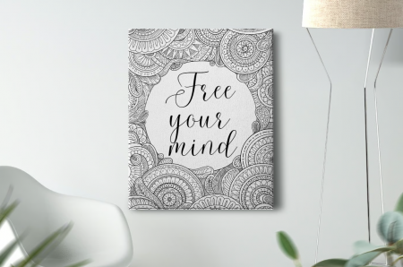 Mandala - Tablou Pictura Canvas Free Your Mind dimensiune 50x50cm