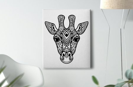 Mandala - Tablou Pictura Canvas Giraffe dimensiune 50x50cm