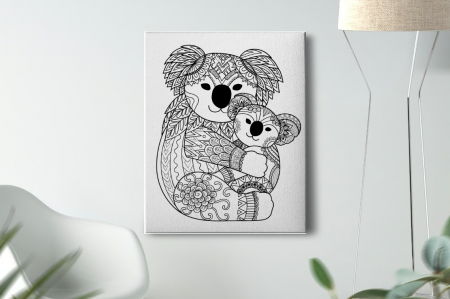 Mandala - Tablou Pictura Canvas Koala dimensiune 50x50cm
