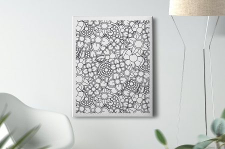 Mandala - Tablou Pictura Canvas Little Flowers dimensiune 50x50cm
