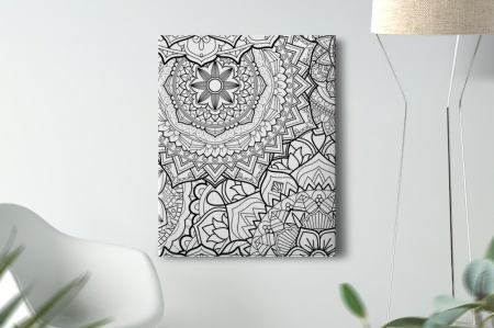 Mandala - Tablou Pictura Canvas Lotus dimensiune 50x50cm