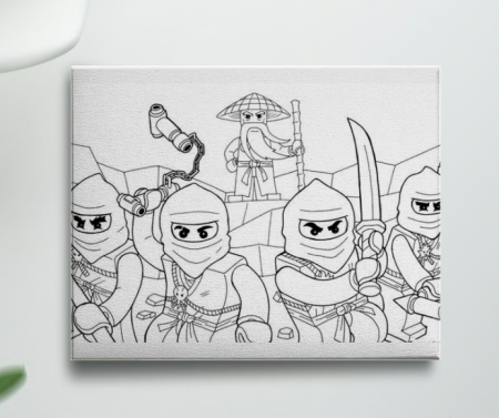 Kids Zone - Tablou Pictura Canvas Ninjago dimensiune 50x50cm