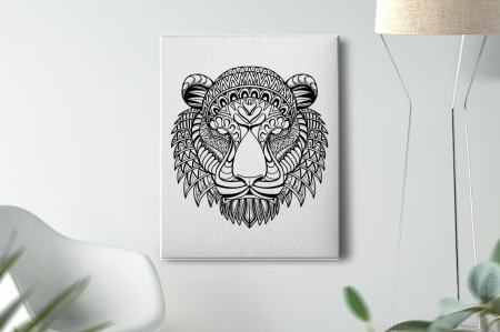 Mandala - Tablou Pictura Canvas Tiger dimensiune 50x50cm