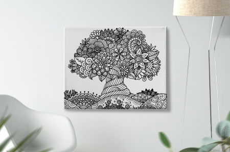 Mandala - Tablou Pictura Canvas Tree dimensiune 50x50cm