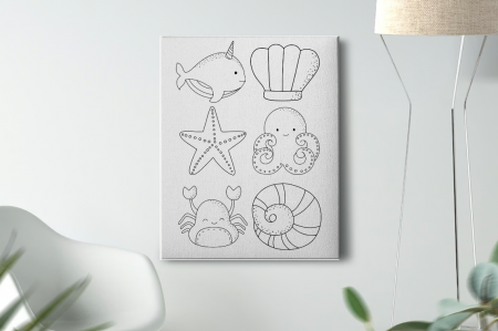 Kids Zone - Tablou Pictura Canvas Under Wather dimensiune 50x50cm
