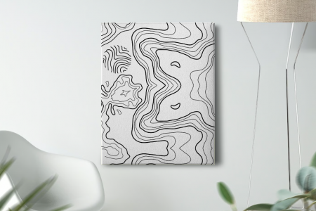 Kids Zone - Tablou Pictura Canvas Wood Texture dimensiune 50x50cm