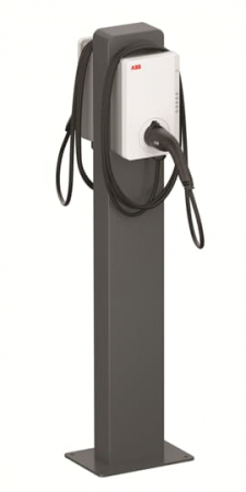 Statii de incarcare si accesorii EV - Piedestal aluminiu statii EV ABB Terra AC - pentru 2 statii montate spate in spate