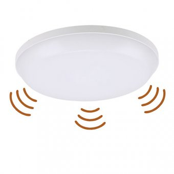 Aplice & Plafoniere - Plafoniera cu LED rotunda si senzor de prezenta IP54