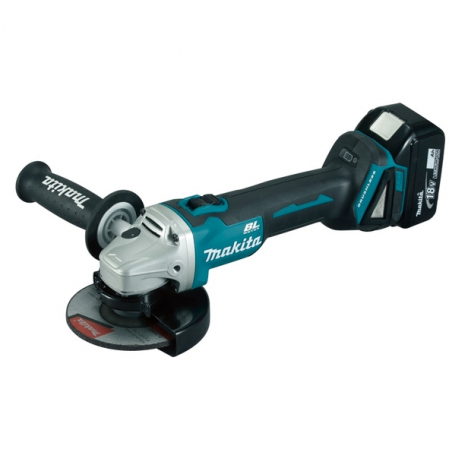 Scule electrice - Polizor unghiular Makita, cu acumulator 18V 5A, 8500RPM, 125 mm