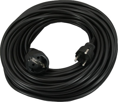 Conectica electrica - Prelungitor schuko negru de la 1 stecker la 1 cupla