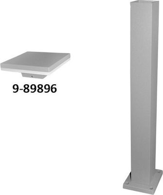 Iluminat exterior - Stalp patrat h:0,65m pentru corp iluminat gri led b327