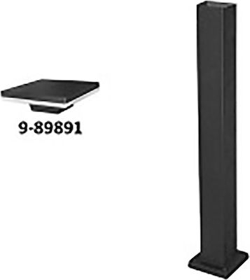 Iluminat exterior - Stalp patrat h:0,65m pentru corp iluminat negru led b326