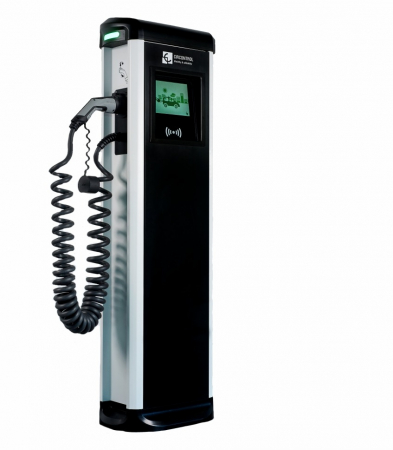 Statii de incarcare si accesorii EV - Statie de incarcare Circontrol tip pilon , 2 x 22KW, 4G, RFID