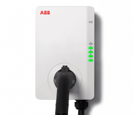 Statii de incarcare auto - Statie de incarcare lenta ABB, 7,4 kW, monofazica,cablu de 5 metri cu fisa type2, RFID