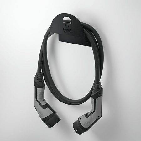 Statii de incarcare auto - Suport de cablu Wallbox (metalic / Negru )