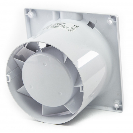 Ventilator baie gama Drim cu senzor umiditate si timer-Ø100 Plexiglass Alb lucios [2]
