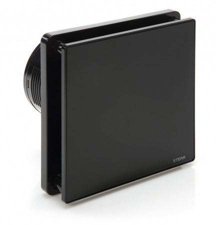 Ventilatoare - Ventilator baie Sterr, axial, 12 V, silențios, negru, standard Ø 100