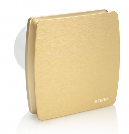 Ventilatoare - Ventilator baie Sterr, axial, 230 V, culoare aurie, silențios Ø 100