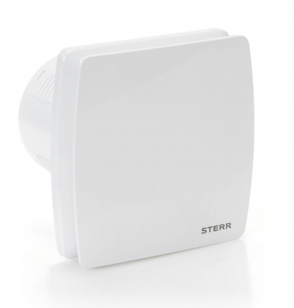 Ventilatoare - Ventilator baie Sterr, axial, 230 V, silențios, alb, cu timer Ø 100