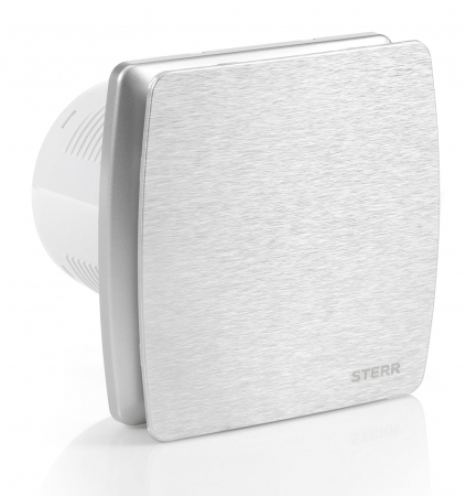 Ventilatoare - Ventilator baie Sterr, axial, 230 V, silențios, argintiu, standard, Ø 100