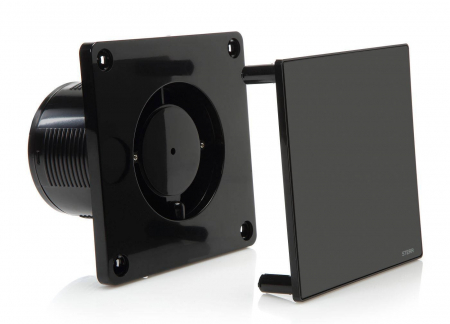 Ventilator baie Sterr, axial, 230 V, silențios, negru mat,  Ø 100 [1]