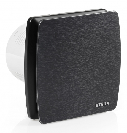 Ventilatoare - Ventilator baie Sterr, axial, 230 V, silențios, negru, standard, Ø 150