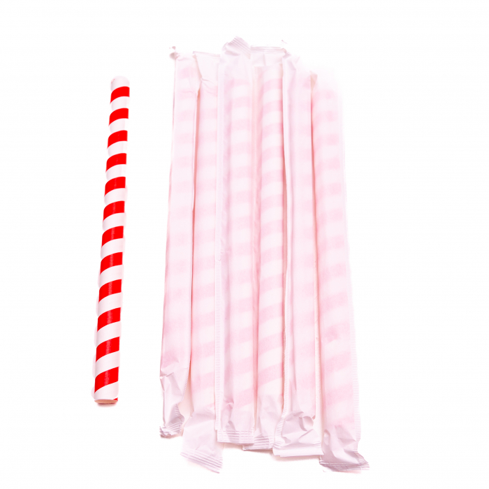 Set 100 Paie Groase din hartie, ambalate indiviual, Bubble Tea/Frappe, 1.2cm, Bio [3]