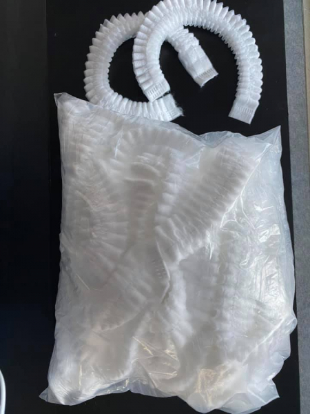 Bonete Unica Folosinta, Albe, Set 100 bucati [4]