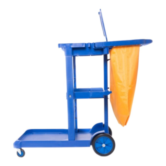 Cărucior Hotelier Limpio C011, 3 Rafturi, Sac Textil, 1140x510x980 mm [2]