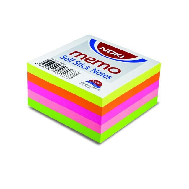 Cub Notite Autoadeziv 50×50 mm, 5 Culori Neon [2]