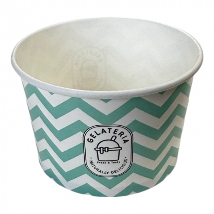 Cupa inghetata 8oz verde, set 50 buc [2]