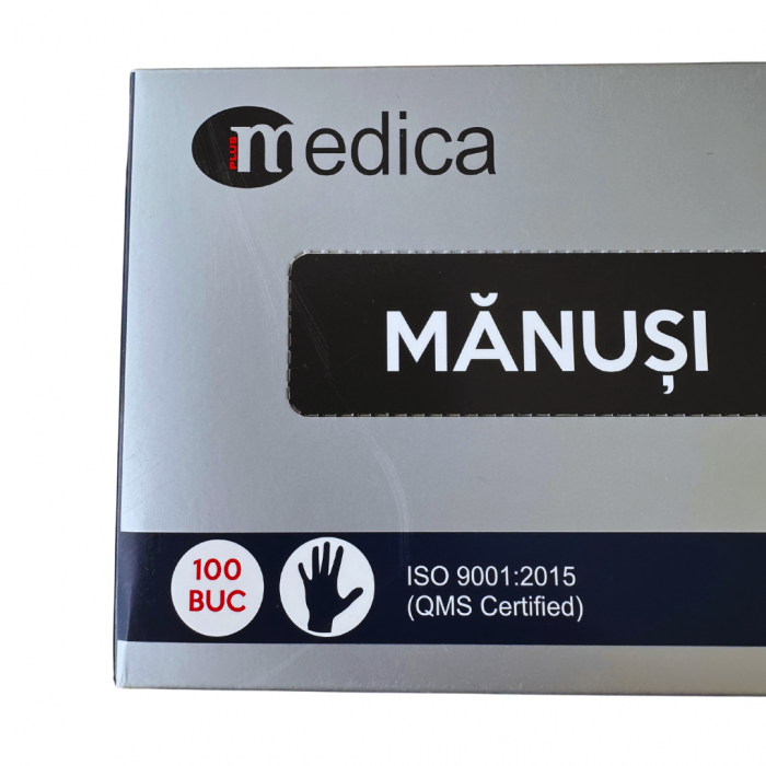 Cutie 100 buc Manusi Unica Folosinta din Nitril - Albastre, Marimea L [5]