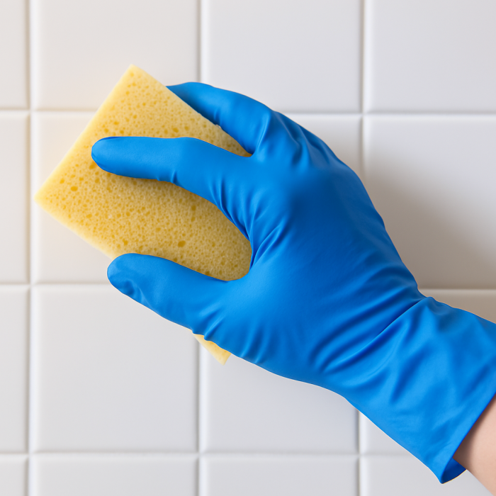 Cutie 100 buc Manusi Unica Folosinta din Nitril - Albastre [4]