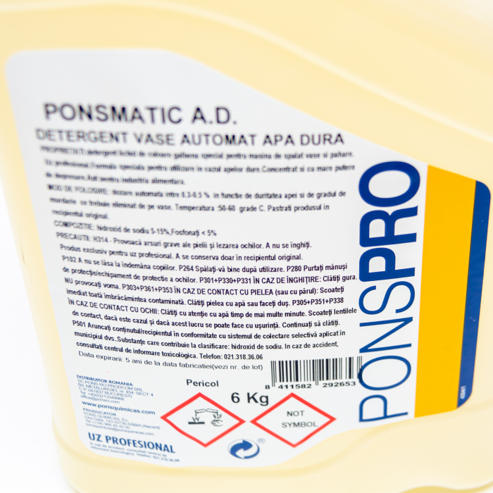 Detergent lichid pentru masini spalat vase Ponsmatic, 5L [2]