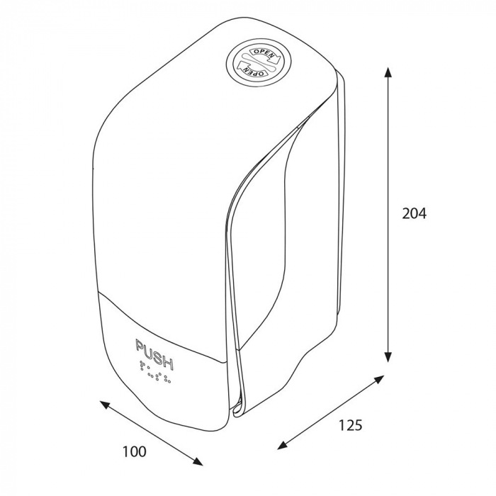 Dispenser Sapun Lichid, Katrin, Negru, 500ml [4]
