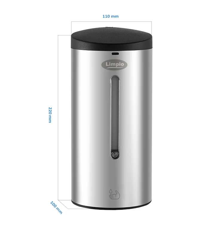 Dozator cu senzor pentru sapun lichid din inox 700 ml [2]