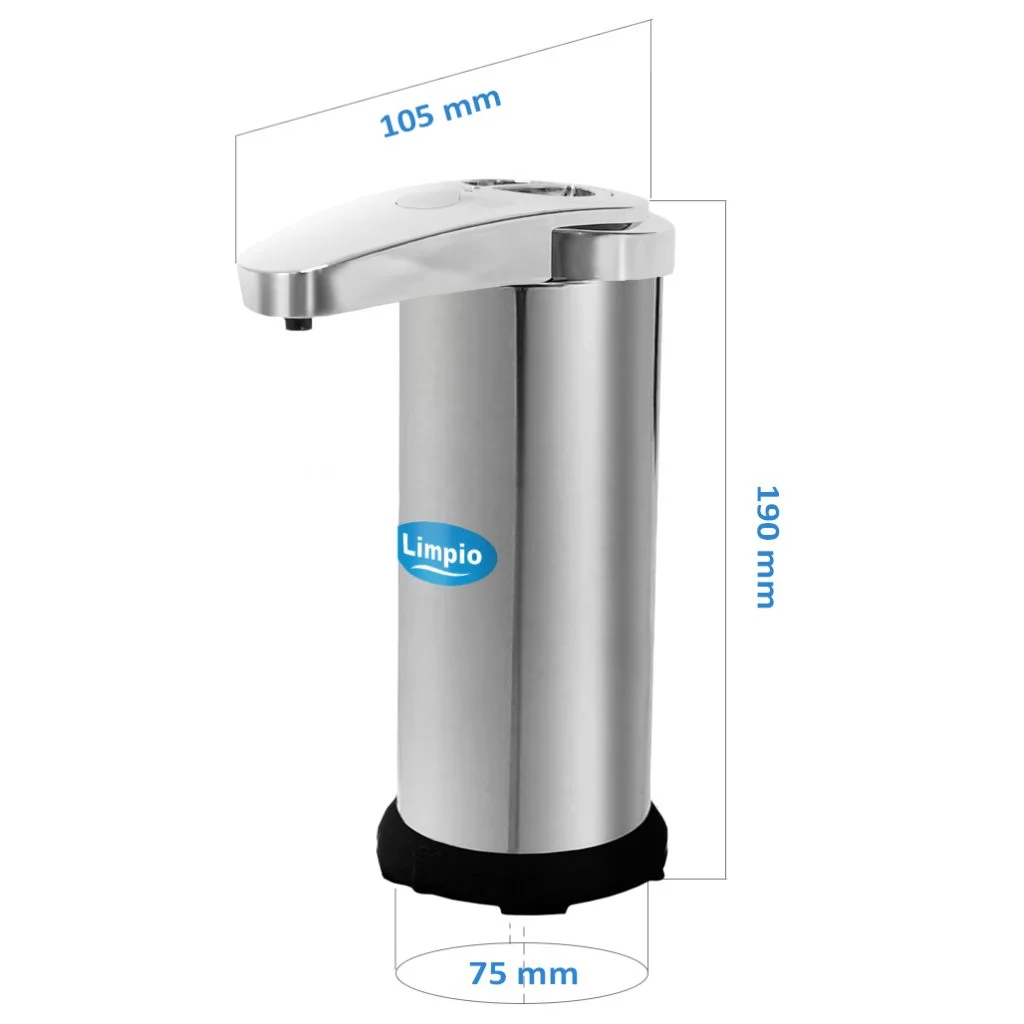 Dozator cu senzor pentru sapun lichid din inox 250 ml [3]