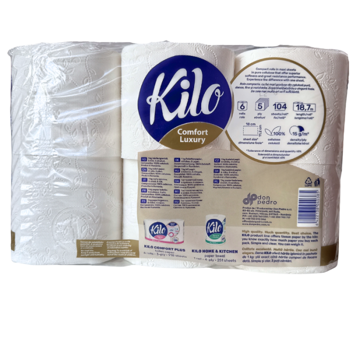 Hartie igienica 5 straturi 6 role/set, KILO [2]