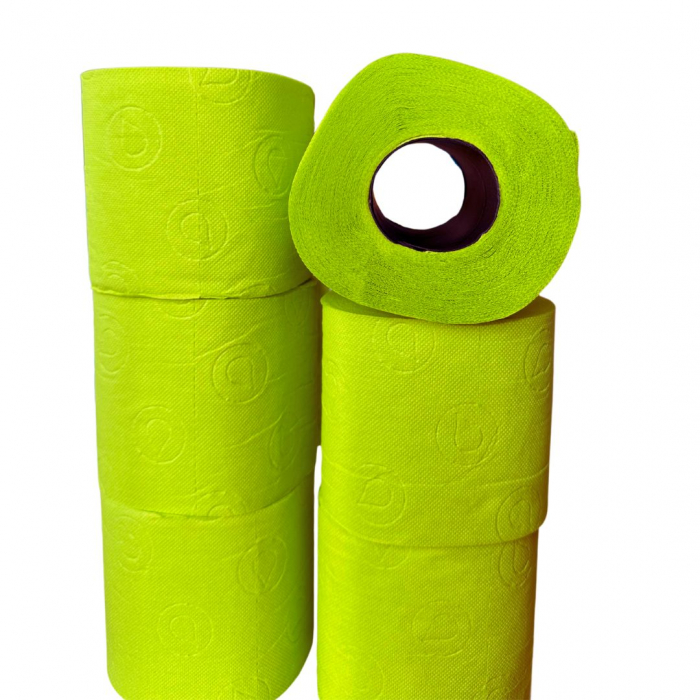 Hartie igienica verde, 3 straturi, 6 role [4]