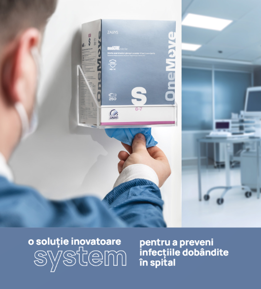 Manusi nitril ONE MOVE L (8-9), albastre, nepudrate, 250 buc/set – extracție igienică [5]