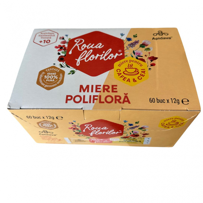 Miere polifloră stick, cutie 60 plicuri × 12 g [3]