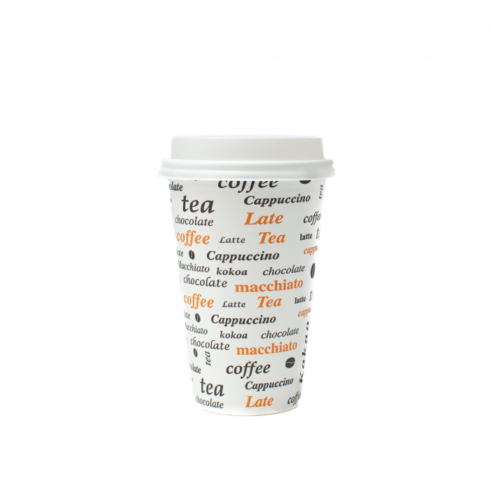Pahare Carton cu Capac, 12oz, 355ml, Set 100 bucati [2]
