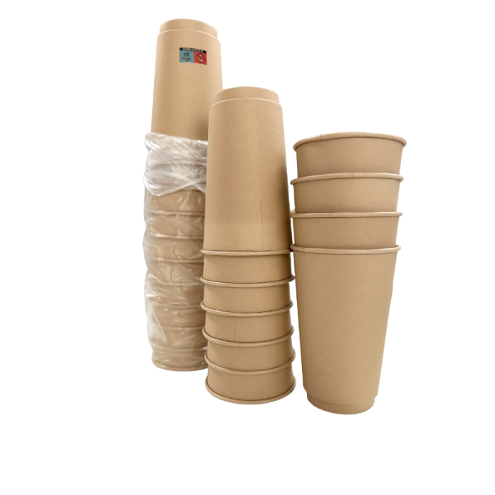 Pahare carton, kraft. double wall ,16 oz (470 ml), set 50 bucăți [3]