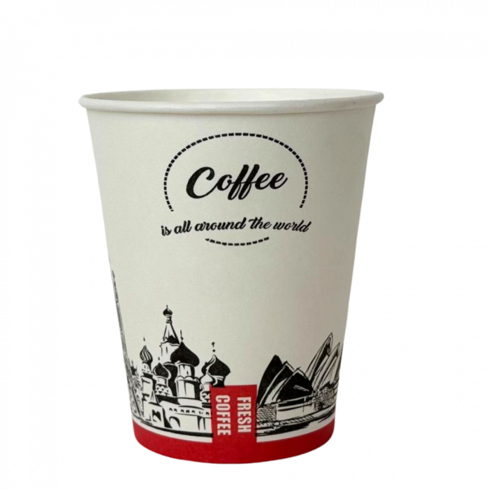 Pahare din carton pentru cafea, 8 oz, set 100 buc [2]