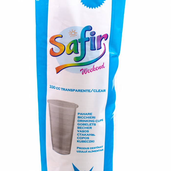 Pahare Unica Folosinta Transparente, 330ml, Set 50 bucati [2]