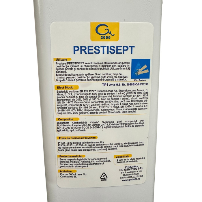 Prestisept Sapun Dezinfectant Maini TP1 500ml | Clorhexidina 4% Antiseptic [3]