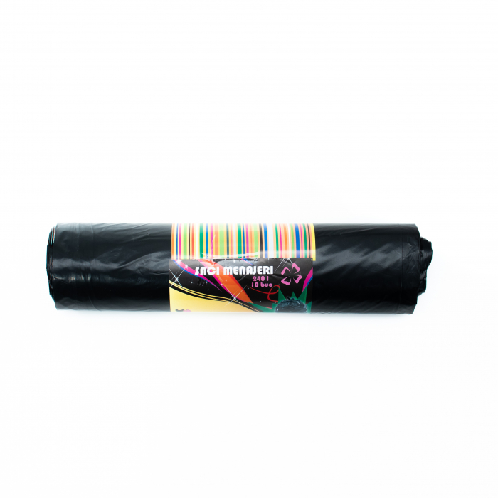 Saci menajeri 240L, LDPE, Ultrarezistenti, 10 bucati / rola [2]