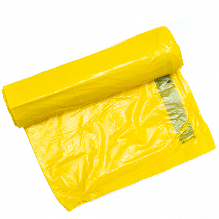 Saci Menajeri cu snur 120L, Galbeni, 10 Buc/Rola [3]